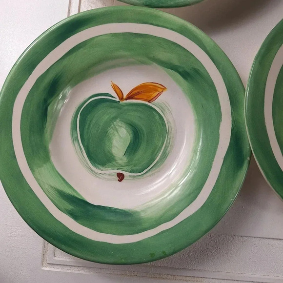 Everyware Other - EVERYWARE Green Apple Handmade In Mexico Salad Plates 2